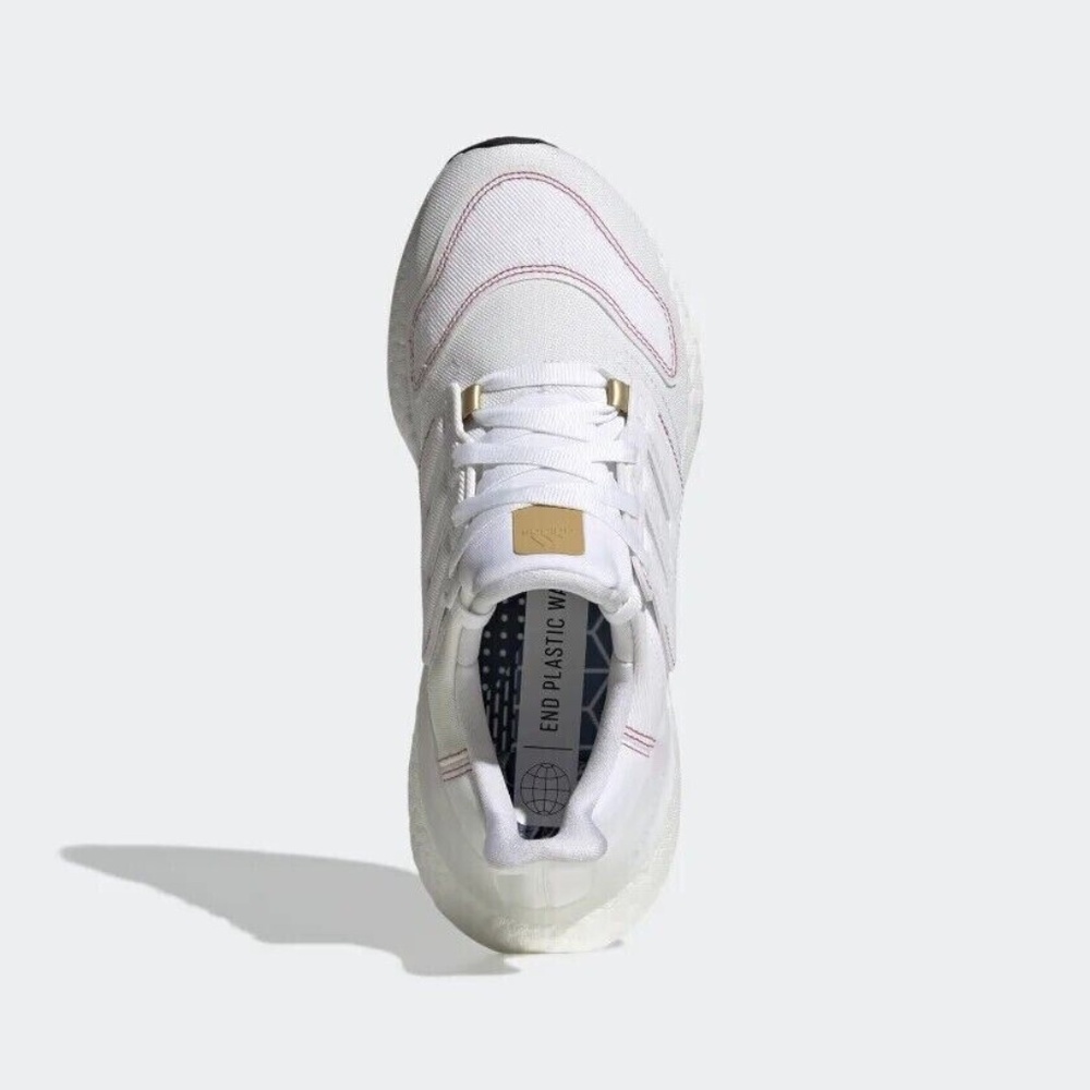 Adidas Ultraboost 22 GX9147 Women's White Low Top Running Sneaker Shoes - Picture 5 of 6